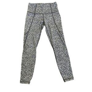 Athleta Salutation Stash Pocket‎ Women's Athletic Leggings XSP Marble Print Gym